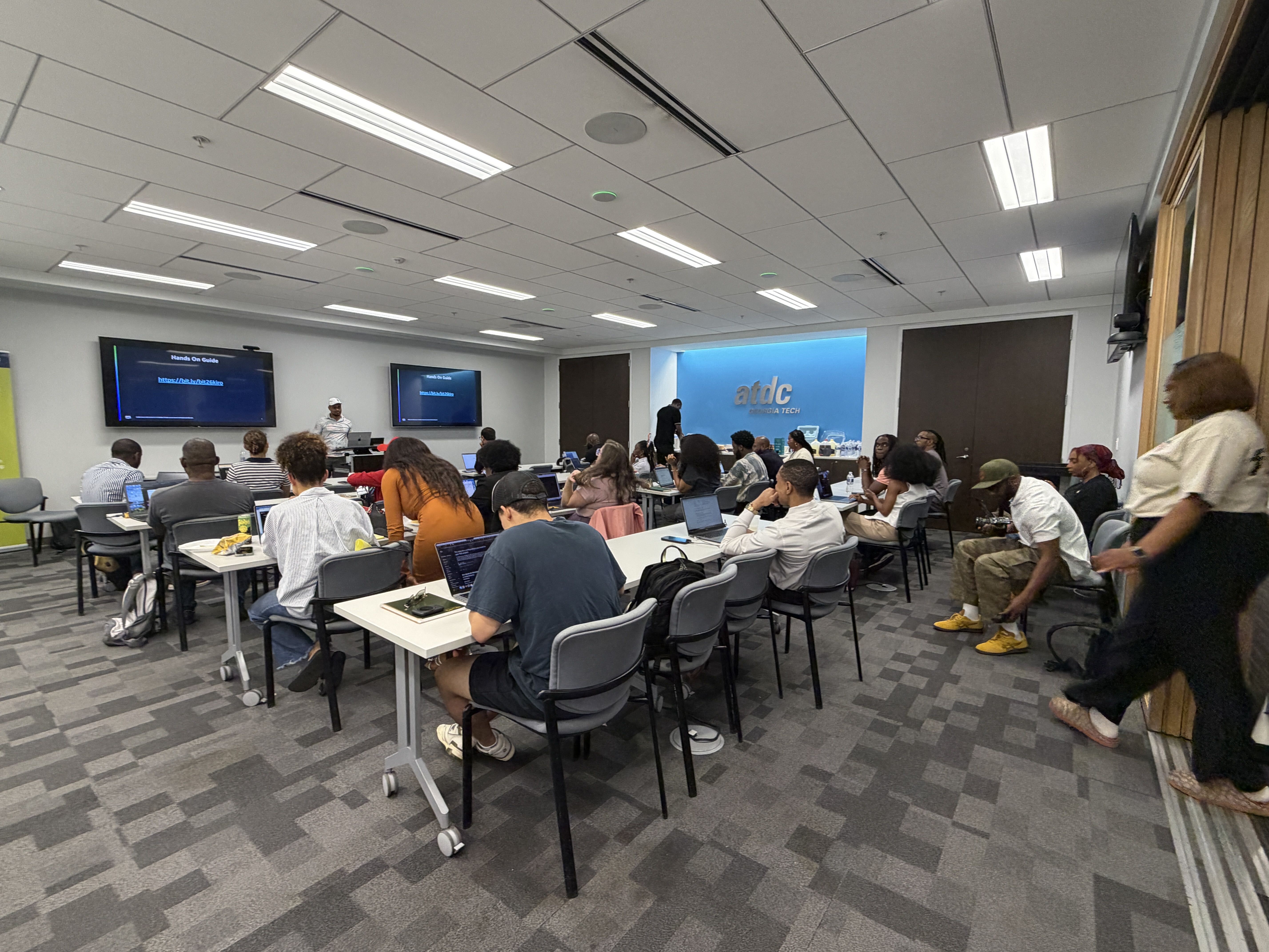 Learners and instructors during a Beyond Code Collective workshop